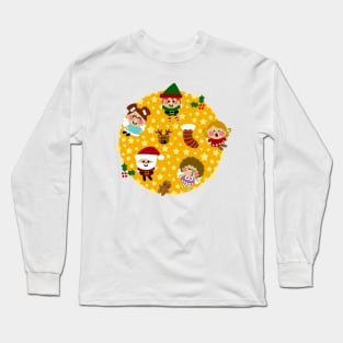 Patrón De Navidad Long Sleeve T-Shirt